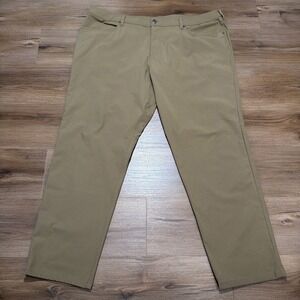 Lululemon Pants Men 44x32 Brown ABC Classic Fit Warpstreme 5 Pocket M5ADES